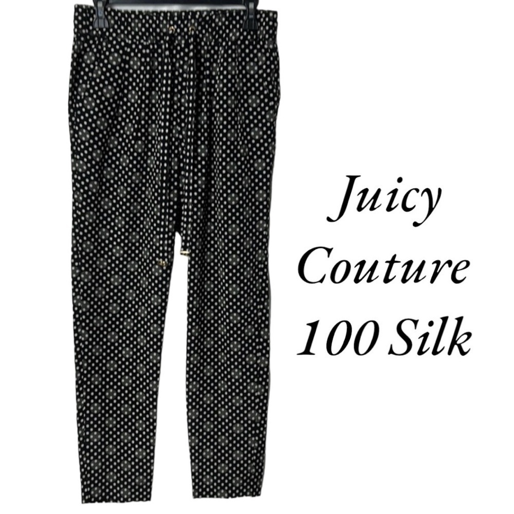 Juicy Couture Black and White Polka Dot Trousers